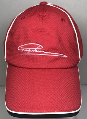 Gorra de béisbol Greg Norman nueva con etiquetas Play Dry roja 6 paneles ajustable logotipo de tiburón Foto 1 de 4