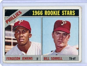 1966 Topps Fergie Ferguson Jenkins Rookie Rc Card Phillies Cubs MLB HOF - Picture 1 of 2