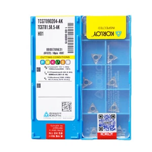 KORLOY TCGT090204-AK  Carbide Inserts CNC TOOL⊕IK - Picture 1 of 4