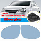 2* Mirror Tinted Blue Glass Heated For Vw Jetta Passat Gti Mk5 B6 Eos R32 Rabbit