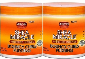 Lot of 2 Shea Miracle Moisture Intense Bouncy Curls Pudding 2-15 oz (425 g) New - Picture 1 of 6