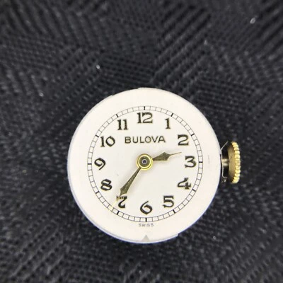 Vintage Bulova 12K Gold Filled on Sterling Silver Base Ladies Watch Jewels - Image 1 of 4