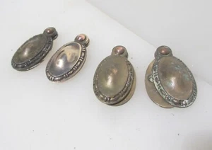 Antique Bronze Keyhole Cover Escutcheon Plate Old Victorian Beading - £9each - Picture 1 of 4