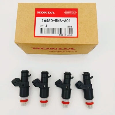 4Pcs Fuel Injectors 16450-RNA-A01 For Honda CR-Z FIT CITY 1.5L CIVIC 1.8L NEW - Imagem 1 de 4