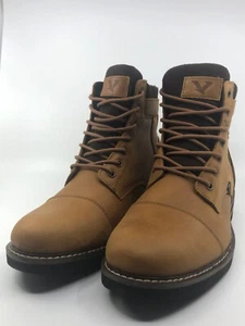 Territory Mens Leather Boot Yukon Cap Toe Tan US size 10.5 PO# 005120 - Picture 1 of 23