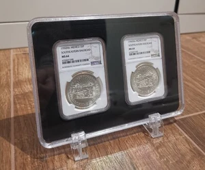 2 Grids Acrylic / EVA in Black Display Frame Storage Box For NGC/PCGS/ICG Holder - Picture 1 of 6