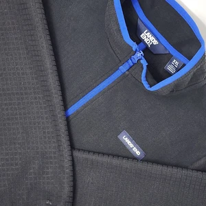 Lands' End Fleece Full Zip Jacket Boy's Size XXL 18H-20H Black Lightweight EUC - Picture 1 of 10