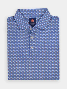 Donald Ross Mens Sport Fit ROLAND Polo - ULTRAMARINE Multi SZ L, XL - Picture 1 of 5
