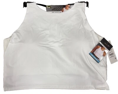 Sujetador deportivo corto Avia en blanco talla XL (D-DD)  Foto 1 de 3