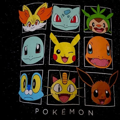Men’s Pokemon T-Shirt - Size XL Black Pokémon And Friends Catch Em All - Image 1 of 4