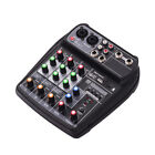 Tragbarer 4-Kanal Audio Mixer BT USB DJ Sound Mixing Konsole Hall Effekt Q9U1