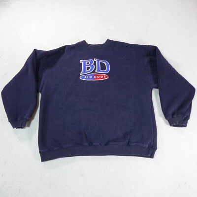 Vintage Big Dogs Sweater Mens Large Blue Pullover Sweatshirt Embroidery Dad Dog - Image 1 of 4