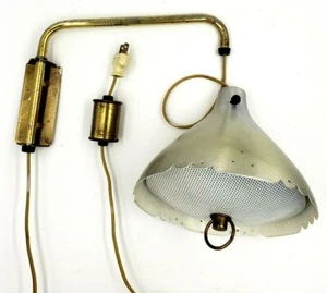 MCM Brushed Aluminum Mounted Adjustable Light Fixture - Picture 1 of 10
