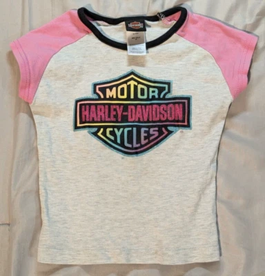 Camiseta Harley-Davidson® Motocicleta Niñas 3T Genuine Legend Manga Corta Foto 1 de 4