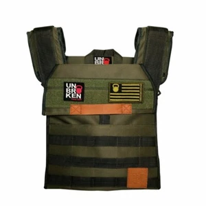 WEIGHT VEST - Vest Plate Carrier GREEN Crossfit Workout Muscle -- Unbrokenshop - Picture 1 of 11