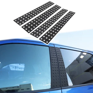 Exterior Door Window B Pillar Post Cover Trim For Dodge Ram 1500 2011-2017 4PCS - Picture 1 of 13