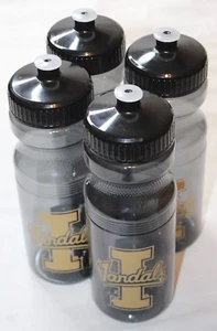 4 botellas de agua con logotipo de equipo de Idaho Vandals NCAA negro dorado nuevas - Imagen 1 de 2