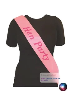 PINK HEN PARTY SASH BRIDE TO BE BRIDESMAID HEN PARTY SASHES X 12 free Shipping - Picture 1 of 2