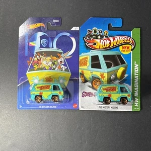 HOT WHEELS 2012 NEW MODELS/ WARNER BROTHERS 100 YEARS MYSTERY MACHINE 2 CAR SET! - Picture 1 of 2