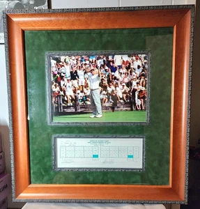 John Daly Autographed Scorecard And Photo Framed - Picture 1 of 5