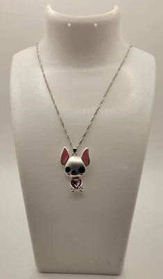 CHIHUAHUA HALSKETTE HUND SILBER MANGA KAWAII! NEU! - Bild 1 von 4