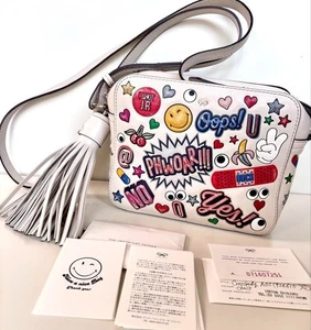 Anya Hindmarch ALL OVER STICKERS Crossbody Bag - Picture 1 of 12