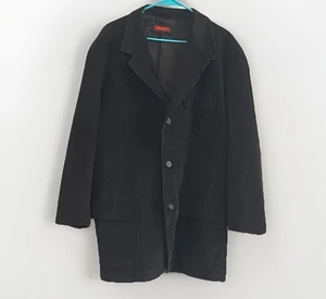 Austin Reed corduroy jacket XL Corduroy Jacket/Coat Black Single Breast Buttons - Picture 1 of 8