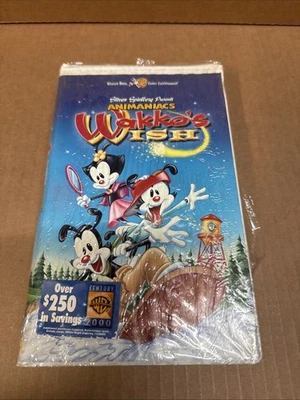 Animaniacs Wakko's Wish VHS 1999 Video Tape Movie 10 Songs Clamshell  New! - Image 1 of 3