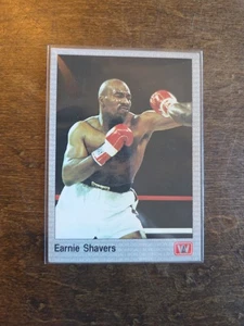 EARNIE SHAVERS 1991 AW BOXING TRADING CARD #34 2-TIME HEAVYWEIGHT CHAMPION - Picture 1 of 2