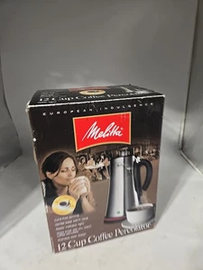 Melitta Model 40192 12 Cup Coffe Percolator Cordless Stainless Steel Brand New  - Picture 1 of 15