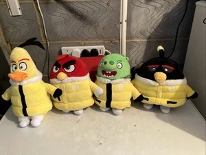 Angry Birds Red Yellow Plush Bundle Snow Jacket Movie Soft Toy Gift Set You - Picture 1 of 13