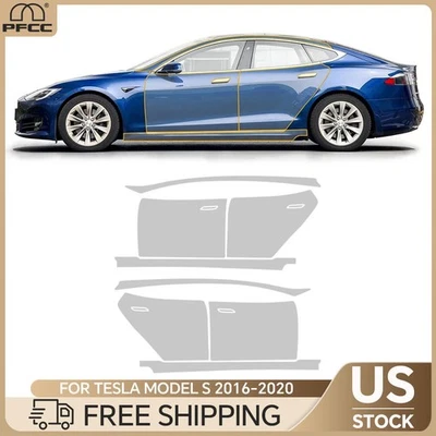 Doors Precut Paint Protection Film (PPF) For 2016-2020 Tesla Model S - Image 1 of 4