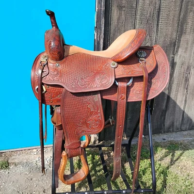 15.5" Dale Chavez Cutting Saddle - Image 1 of 4