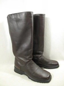 Blondo Boots Women 8 B Brown Wide Calf Canada Waterproof Leather Faux Fur Lined - Picture 1 of 19