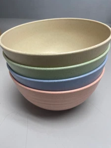 Paquete de 4 cuencos de cereal irrompibles 24 oz colores mezclados aptos para microondas y lavavajillas - Imagen 1 de 6