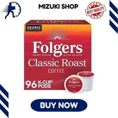 Folgers Classic Roast Coffee K-Cup Pods, Medium Roast, 96/Carton - HOT DEAL