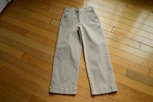 SPANX Womens Size S Bone Stretch Twill Cropped Wide Leg Pull On Pant - Picture 1 of 11