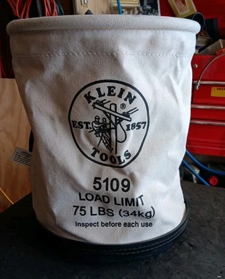 Klein Tools Wide-Opening Straight-Wall Bucket Free Shipping! - Image 1 of 4