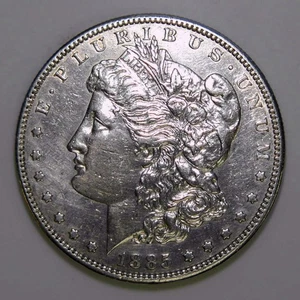 1885-S Morgan Silver Dollar AU details k088 - Picture 1 of 2