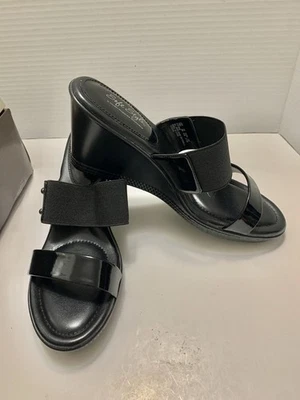 NUEVO Sandalia Plataforma Deslizable Elástica Patente West Palm Estilo Suave por Hush Puppies 10 Foto 1 de 4