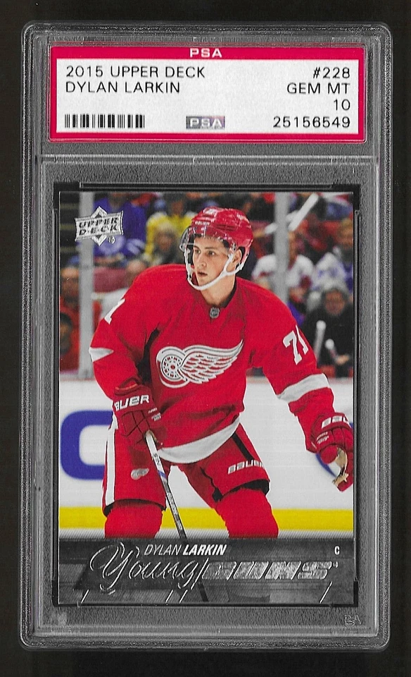 2015 Upper Deck Young Guns #228 Dylan Larkin RC Rookie PSA 10 - Image 1 of 1