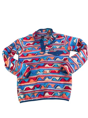 Pullover Patagonia Synchilla Snap-T polar azteca vintage raro juvenil talla M 10 niños Foto 1 de 4