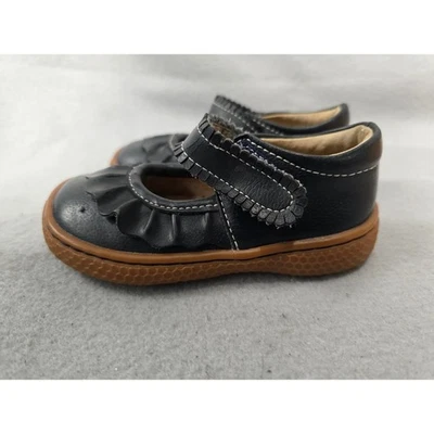 Zapatos planos Mary Jane de cuero azul marino Livie Luca niños talla 5 Foto 1 de 4