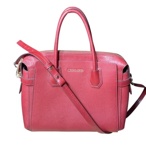 Bolso Bandolera MICHAEL Michael Kors Mercer Cuero Guijarro Cinturón Rojo - Imagen 1 de 18
