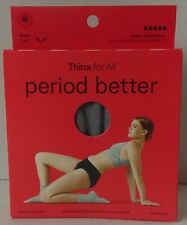 Thinx for All Period Better Underwear Brief Panties Super Absorbency Medium Gray