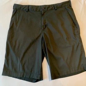 Nike Dri-Fit Men's Flat Front Golf Chino Shorts Black Sz 34 Performance Casual - Picture 1 of 6