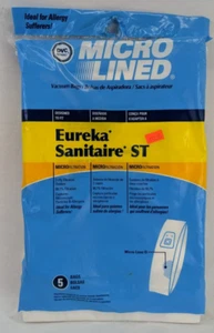 5 Brand New Micro Lined EUREKA SANITAIRE ST Vacuum Bags Allergy Sufferers - Picture 1 of 9