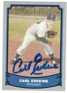 CARL ERSKINE 1990 PACIFIC Signed Auto Autographed Baseball Card Dodgers - Picture 1 of 1