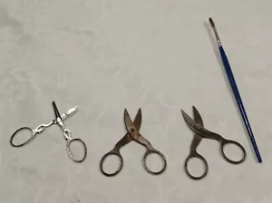 Anciens petits ciseaux de couture, de brodeuse, de dentellière Garnier - Afbeelding 1 van 7