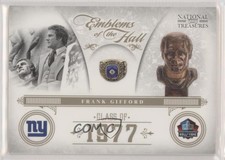 2011 Playoff National Treasures Emblems of the Hall /99 Frank Gifford #28 HOF